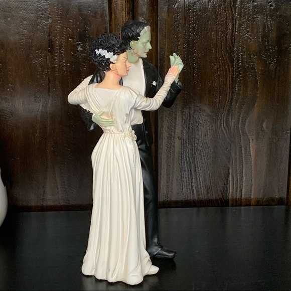VHTF Frankenstein & Bride Dancing Figurine 14.5” - Picture 9 of 16